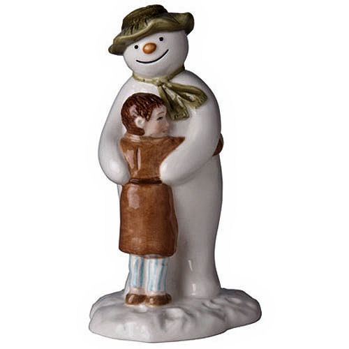Snowman & James Hugging